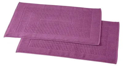 Produktbild von Frottier Badvorleger im 2er Set (Lila)