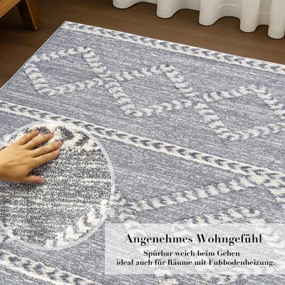 Produktbild von Teppich Nara 3022 Grau 160x230 cm