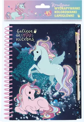 Obrázek produktu pro Kreativní zápisník se stíracím papírem Unicorn 13