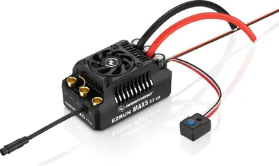 Imagen del producto de Controlador Hobbywing Ezrun MAX5 HV G2, 250 Amperios, compatible con baterías LiPo de 6 a 12 celdas, con BEC de 8A