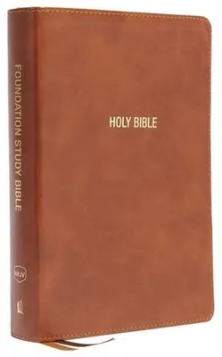 Productafbeelding van NKJV, Foundation Study Bible, Large Print, Leathersoft, Brown, Red Letter, Comfort Print