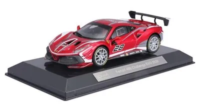 Zdjęcie produktu dla BBURAGO Ferrari 488 Challenge Evo, Model super pojazdu, Wstępnie zmontowany, 1:43, Ferrari 488 Challenge Evo, Każda płeć, Metal, Plastik