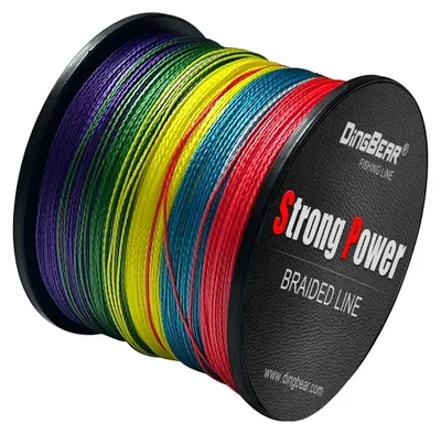 Imagen del producto de Cuerda trenzada para pesca, con una resistencia de 85 libras, longitud de 100 metros, diámetro de 0,45 mm, de varios colores, para uso en la pesca