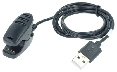 Produktbild von vhbw USB Ladekabel kompatibel mit Suunto Kailash Outdoor Travel Smartwatch Fitnesstracker - Dockingstation Schwarz, 100 cm