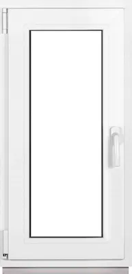 Immagine prodotto di Finestre per cantina Framex Finestre in PVC bianche Larghezza x altezza 45 x 105 cm (450 x 1050 mm) doppia (32 mm) rotazione/inclinazione DIN sinistra - Premium - Tutte le misure