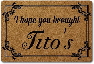 Immagine prodotto di Tappetino personalizzato con scritta divertente - Antiscivolo, 40x60 cm