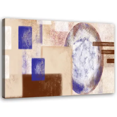 Immagine prodotto di Quadro su tela geometria discreta 90x60 cm Feeby beige quadro da parete pronto da appendere