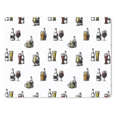 Produktbild von MuchoWow® Mauspad Mousepad Bier - Glas - Kartusche 23x19 cm - Mousepads - Maus Mat - Pad - Mausunterlage - Schreibtischunterlage - Mauspad