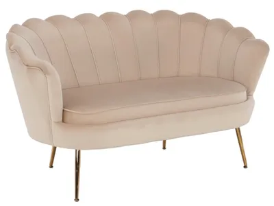 Obrázek produktu pro Kondela Dvojsedačka Noblin - béžová (Velvet)