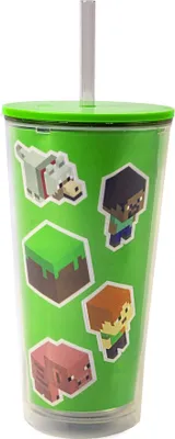 Produktbild von Minecraft - Kinder Reisebecher NS5657 (Einheitsgröße) (Grün)