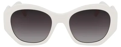Produktbild von KARL LAGERFELD Women's Sunglasses KL6146S - White with Gradient Smoke Lens