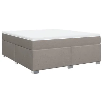 Produktbild von Boxspringbett mit Matratze Taupe 180x200 cm Stoff