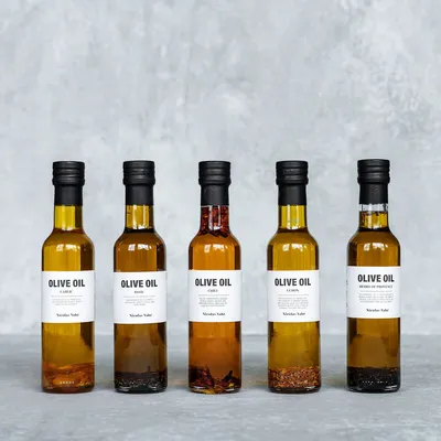 Produktbild von Nicolas Vahé Olivenöl mit Knoblauch (250ml)