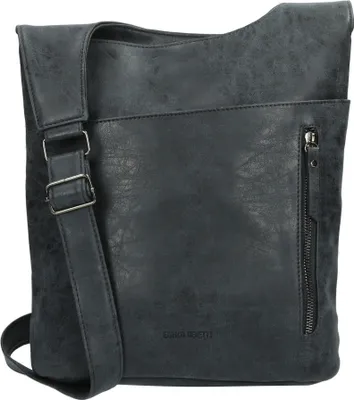 Produktbild von Damen Tasche Umhängetasche Beuteltasche Hobo Handtasche Crossover Leder Optik Blau01
