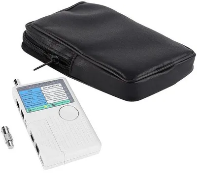 Immagine prodotto di Tester di cavi di rete LAN portatile 4 in 1 con telecomando RJ11, RJ45, USB e BNC per cavi UTP e STP