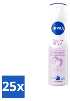 Produktbild von 25 x NIVEA Double Effect Anti-Transpirant Spray - 150 ml - Vorteilspackung - 25 Stücke