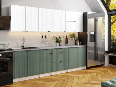 Obrázek produktu pro Kuchyňská linka PEREA 260cm Bílá + olive