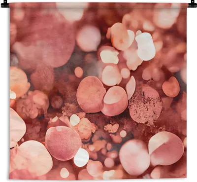 Produktbild von MuchoWow® Wandteppich Wandbehang Abstrakt - Glitzer - Rosa - Luxus 150x150 cm Tapisserie Dekoration Wandtuch - Wohnaccessoires - Modernes