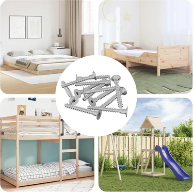 Image de vidaXL Vis 5143 pcs revêtue de zinc 5 x 40 mm fer