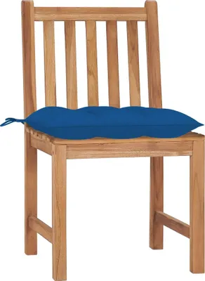 Produktbild von vidaXL Gartenstühle 4 Stk. mit Kissen Massivholz Teak