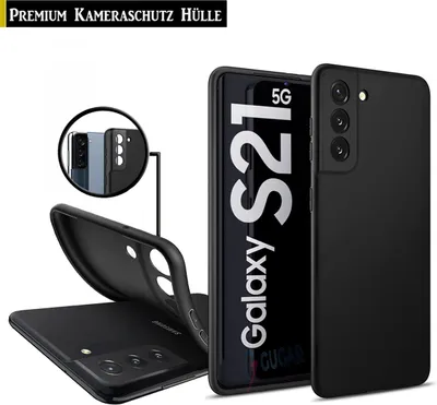Produktbild von Für Samsung Galaxy S21 5G - Silikon Handy Schutz Hülle TPU Handy Schutz Case - Schwarz