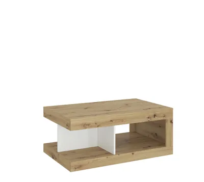 Produktbild von Couchtisch >LUCI< in Artisan Eiche Nachbildung / Alpinweiß - 104x45x64 (BxHxT)