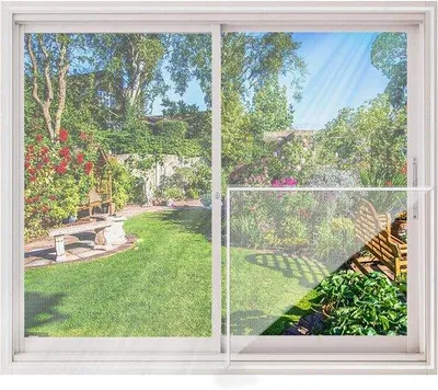 Produktbild von Magnetisches Fensterhor - 150x180CM - Magnetisches Fensterhor - Fensterhor - Magnetisches Fliegengitter - Horngas Für Fenster - Fliegengitter