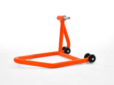 Immagine prodotto di Cavalletto monobraccio ruota posteriore arancione con adattatore compatibile con Honda 28.4