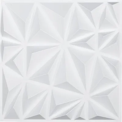 Immagine prodotto di set di 33 pannelli murali 3D 30x30cm in PVC decorazione murale bianco diamante