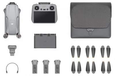 Obrázok produktu pre DJI Air 3 Fly More Combo, 4 rotory/rotorov, 48 MP, 3840 x 2160 px, 21 m/s, 4241 mAh, Čierna, Šedá