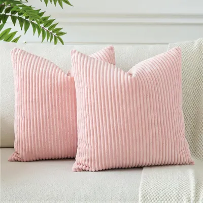 Immagine prodotto di Set di 2 federe per cuscini, 60x60 cm, colore rosa