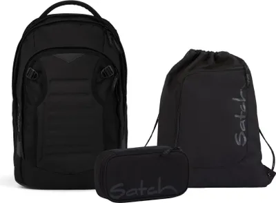 Produktbild von Satch, Schulrucksack-Set MATCH PLUS Blackjack 3-teilig, ab. 5. Klasse