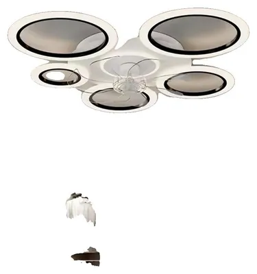 Produktbild von Deckenventilator, Fernbedienung, einstellbare Farbtemperatur, schwarz