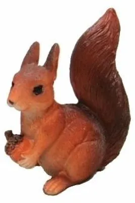 Produktbild von Figur Eichhornchen mit Eichel - braun - Polystone - 7,5 cm - Tiere