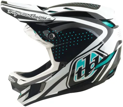 Produktbild von Troy Lee Designs D4 Polyacrylite Downhillhelm Weiß L Weiß L