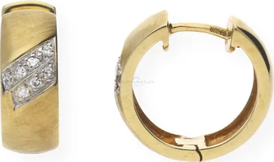Produktbild von Creolen Gold 585 Brillanten JL30-06-0145 JuwelmaLux