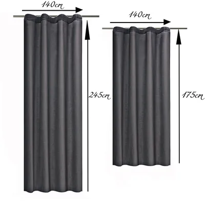 Produktbild von JEMIDI Vorhang blickdicht - Gardine mit Kräuselband Universalband - 100% Polyester Dekoschal lang für Wohnzimmer Schlafzimmer - einfache Montage