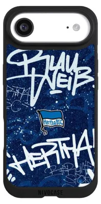 Produktbild von NIVOCASE Handyhülle für Apple iPhone Air Hülle NIVOpure Case Schwarz Graffiti Hertha BSC Offizielles Lizenzprodukt
