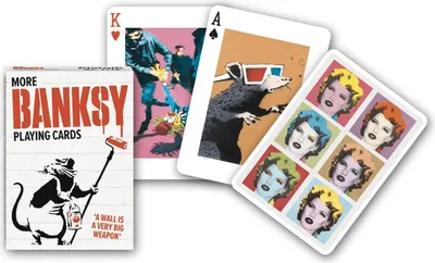 Productafbeelding van Banksy speelkaarten, 54 unieke designs, standaard formaat