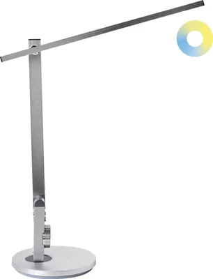Produktbild von BELIANI LED-Schreibtischlampe Silber Dimmbar Verstellbarer Arm 3 Farbtemperaturmodi Modern Büro Homeoffice Schreibtischleuchte Arbeitsleuchte