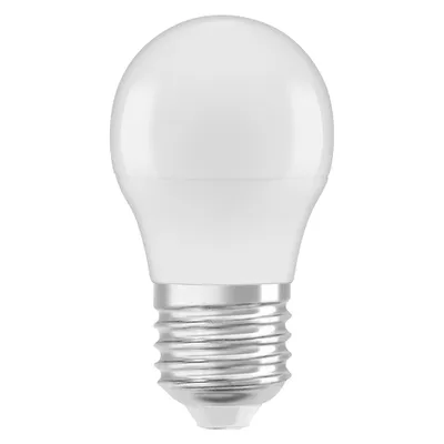 Immagine prodotto di Lampade LED OSRAM, forma classica a minipalla, 40 watt di ricambio, E27, forma a P, 4000 Kelvin, bianco freddo, opaco, confezione singola