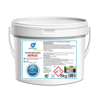 Produktbild von KaiserRein Pool und Whirlpool PH Wert Senker Minus (-) 8 Kg ist ein Spezialgranulat zur Senkung des pH-Wertes