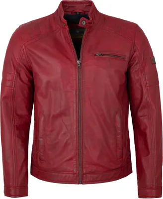 Produktbild von Redpoint - Herren Lederjacke Lammnappa rot : 68