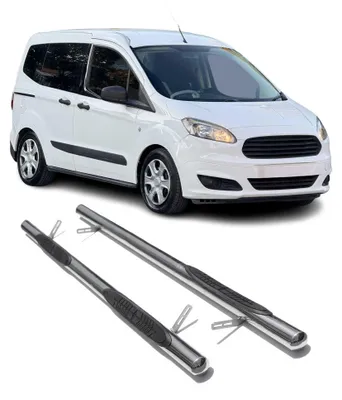 Produktbild von Edelstahl Trittbretter Schwellerrohre für Ford Tourneo Courier 2014-2024 Silber, KI-generiertes Bild