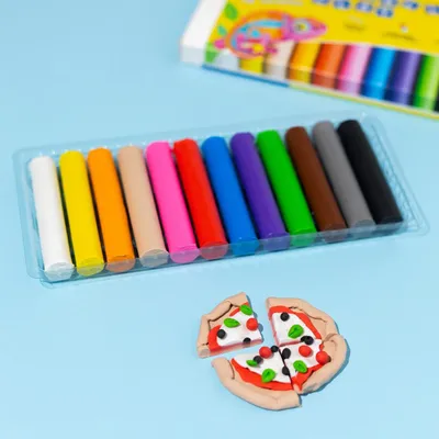 Produktbild von Creative Deco Knete für Kinder Schule - 12 Farben - Modellierspachtel