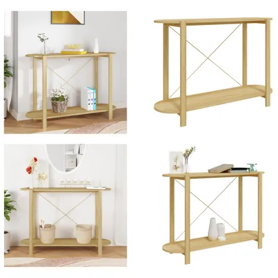 Immagine prodotto di vidaXL Tavolo consolle 110x38x75 cm in legno - Tavolo consolle - Tavoli consolle - Consolle - Tavolo