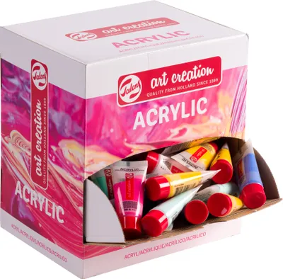 Produktbild von TALENS Art Creation - Acrylfarbe Tac Caribbean 12ml 100st Assorti | Spender ein 100 Stück