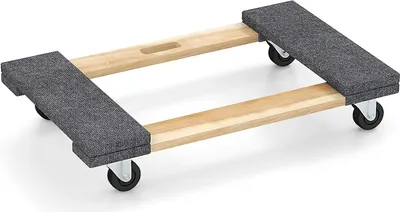 Produktbild von COSTWAY Transportroller, Möbelroller 77 x 47 cm bis 450kg, Transportwagen mit 4 Universalrädern, Möbeltransportwagen mit Griff, Transporthilfe für Umzug/Lieferungen