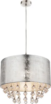 Produktbild von Globo Lighting Hängeleuchte Metall Nickel matt, 1x E27