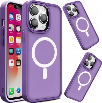 Immagine prodotto di Custodia magnetica Z Magsafe Color Matte per Iphone 15 Pro - Viola